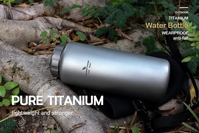 Boundless Voyage Titanium Water Bottle – 1050ml Outdoor Sports & Camping Canteen