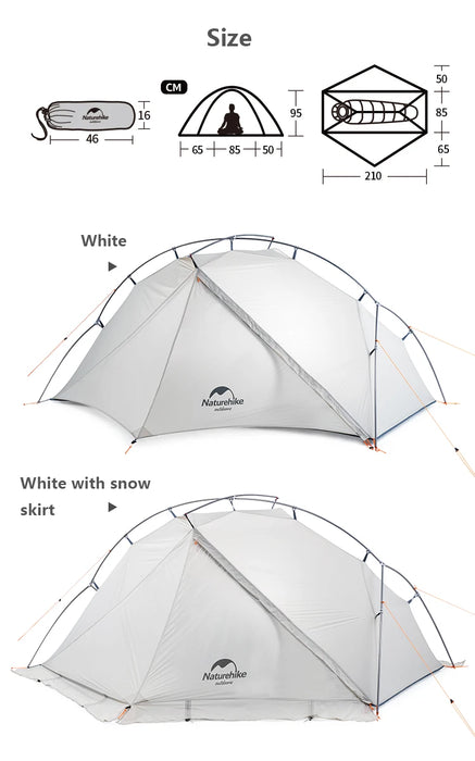 Naturehike VIK Ultralight Single-Person Tent – Waterproof Trekking & Camping Shelter