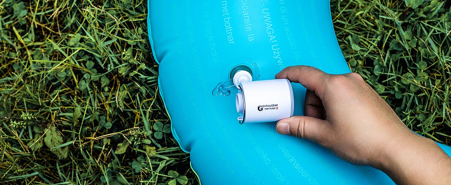 FLEXTAIL TINY PUMP – Portable Rechargeable Mini Air Pump for Camping, Mattresses & Vacuum Bags