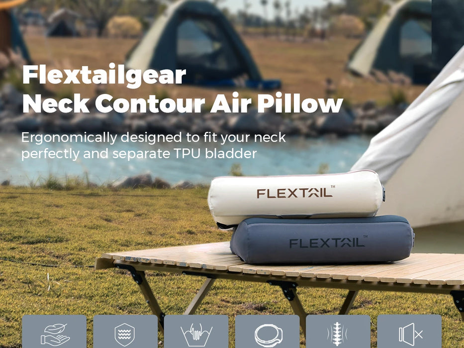 FLEXTAIL ZERO PILLOW – Lightweight Ergonomic Inflatable Travel Pillow