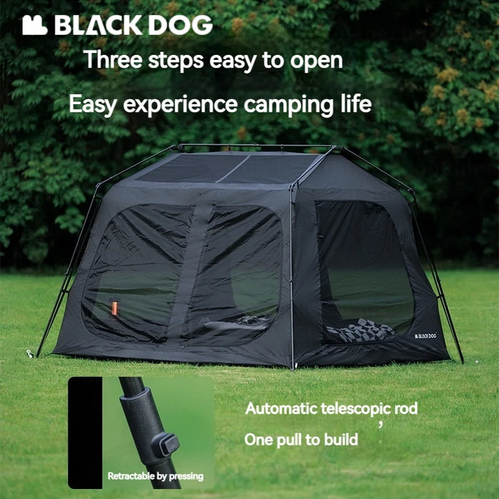 Naturehike BLACKDOG Automatic Tent – Quick-Opening Waterproof Cabin Tent for Family Camping