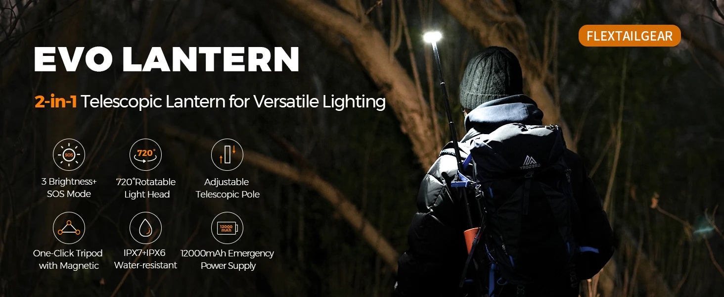 FLEXTAIL EVO LANTERN – Telescopic Magnetic Camping Lantern