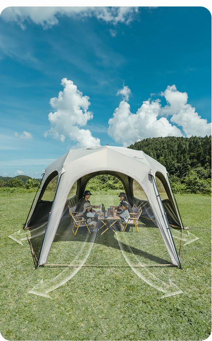 Naturehike Hexagonal Awning Tent – Quick-Opening Sunshade Canopy for Outdoor Camping & Travel