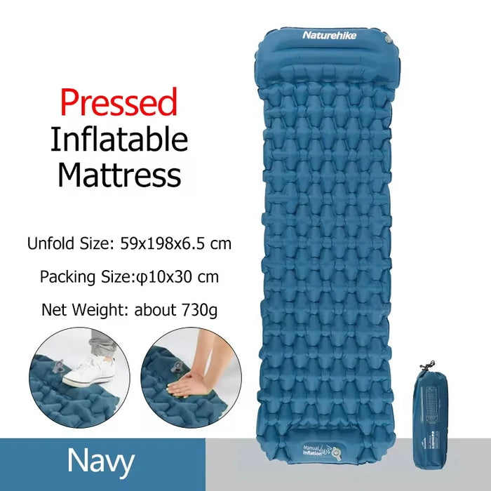 Naturehike Inflatable Camping Mattress – Ultralight Air Sleeping Pad for Outdoor Adventures