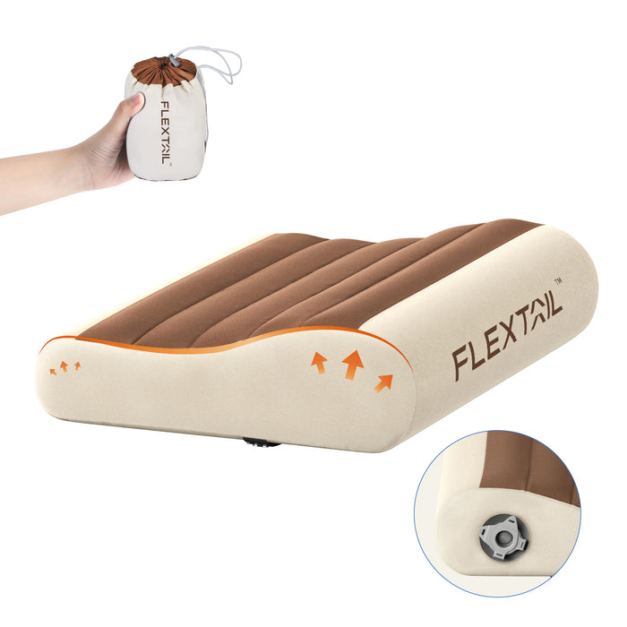 FLEXTAIL ZERO PILLOW – Lightweight Ergonomic Inflatable Travel Pillow