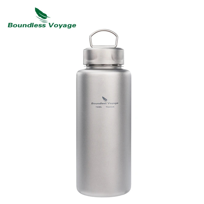 Boundless Voyage 700ml Titanium Sports Bottle – Lightweight, Durable & Wide-Mouth Design