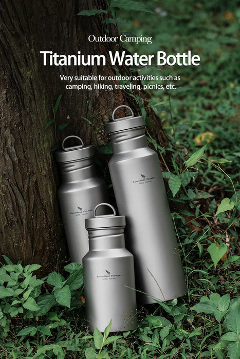 Boundless Voyage Wide Mouth Titanium Water Bottle – 400ml / 550ml / 750ml