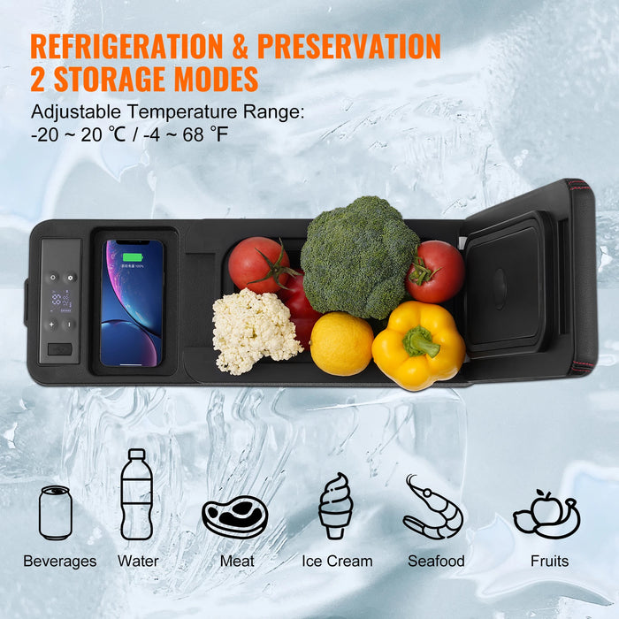 VEVOR 8L Car Armrest Refrigerator – Portable 12V Freezer & Cooler