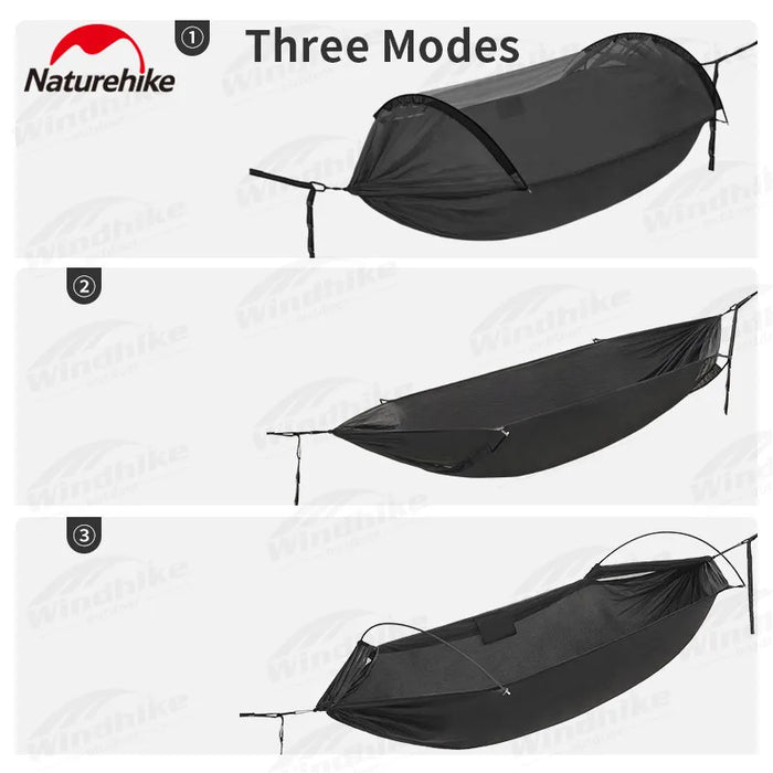 Naturehike Mosquito-Proof Hammock – Portable Camping Swing Bed with Mosquito Net (200kg Capacity)