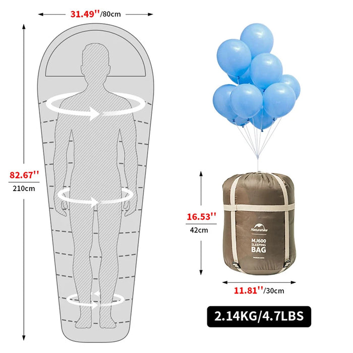 Insulated Mummy Sleeping Bag | Naturehike