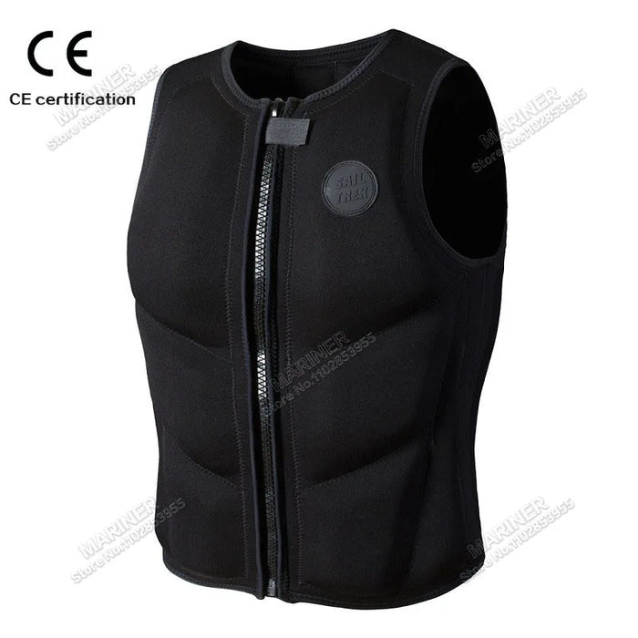 Wake Surfing Impact Vest – CE Approved Neoprene Life Jacket for Surf & Water Sports