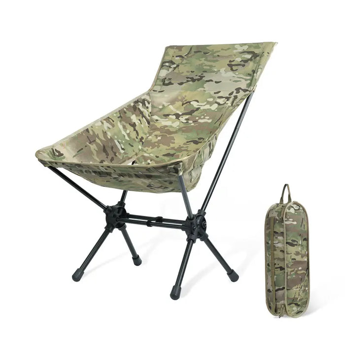 OneTigris Portable Camping Chair – High Back Folding Chair for Outdoor & Indoor Use