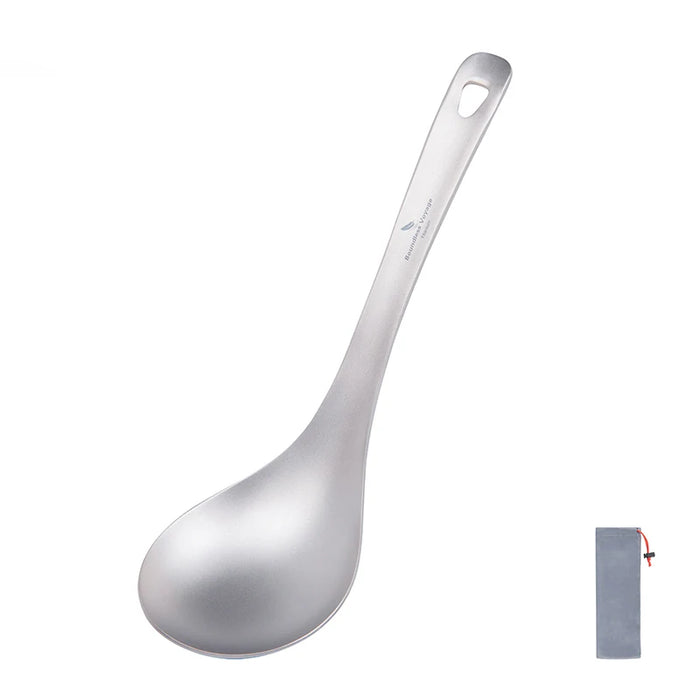 Boundless Voyage Titanium Deep-Bowled Ladle – Durable & Lightweight Cooking Spoon