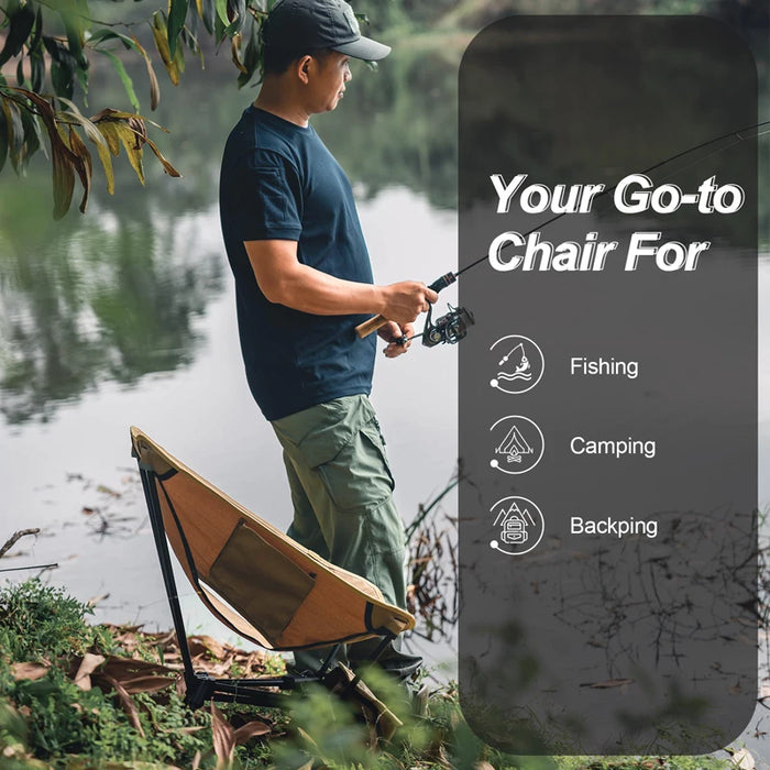 OneTigris Tigerblade Camping Chair – Foldable & Compact Outdoor Chair for Hiking & Backpacking