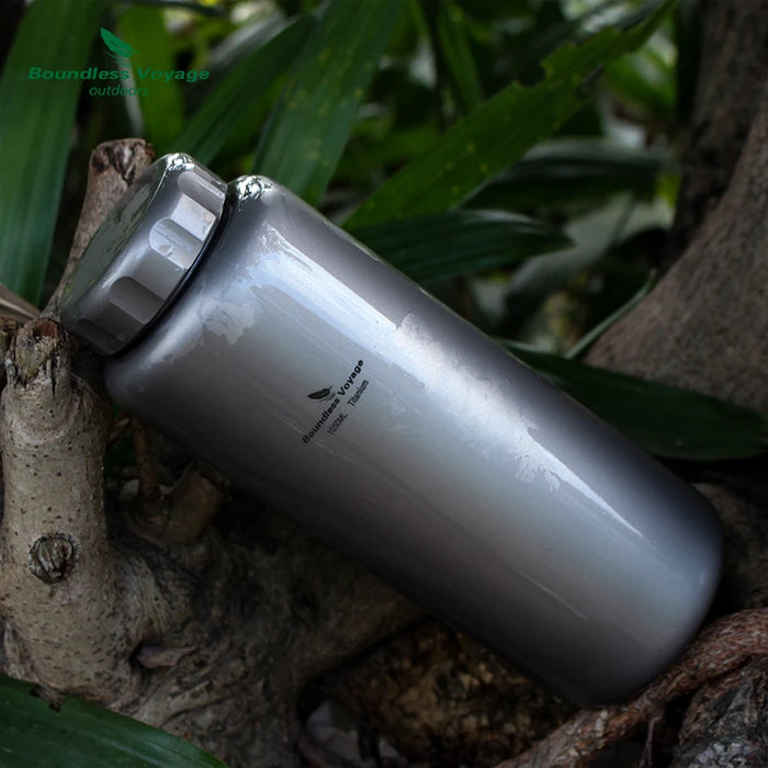 Boundless Voyage Titanium Water Bottle – 1050ml Outdoor Sports & Camping Canteen