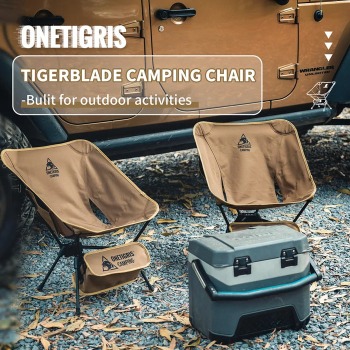 OneTigris Tigerblade Camping Chair – Foldable & Compact Outdoor Chair for Hiking & Backpacking