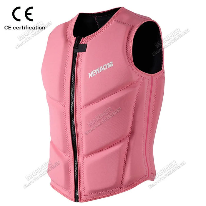 Wake Surfing Impact Vest – CE Approved Neoprene Life Jacket for Surf & Water Sports