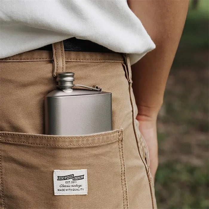 Boundless Voyage Titanium Hip Flask – Ultralight & Leakproof Pocket Flask