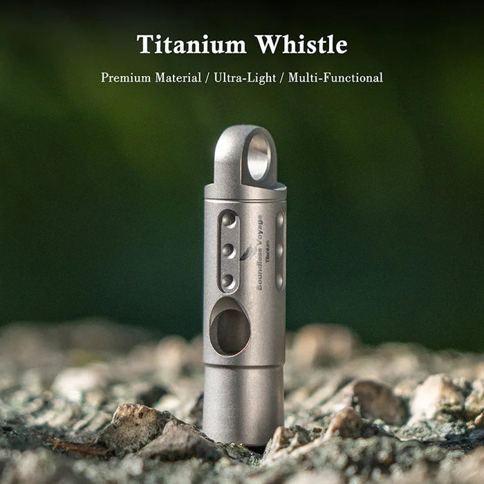 Boundless Voyage Titanium Emergency Survival Whistle – Compact & Loud