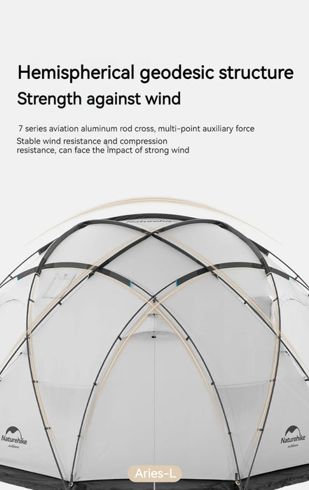 Naturehike Geodesic Dome Tent – 4-Season Waterproof Tent for 5-8 Persons