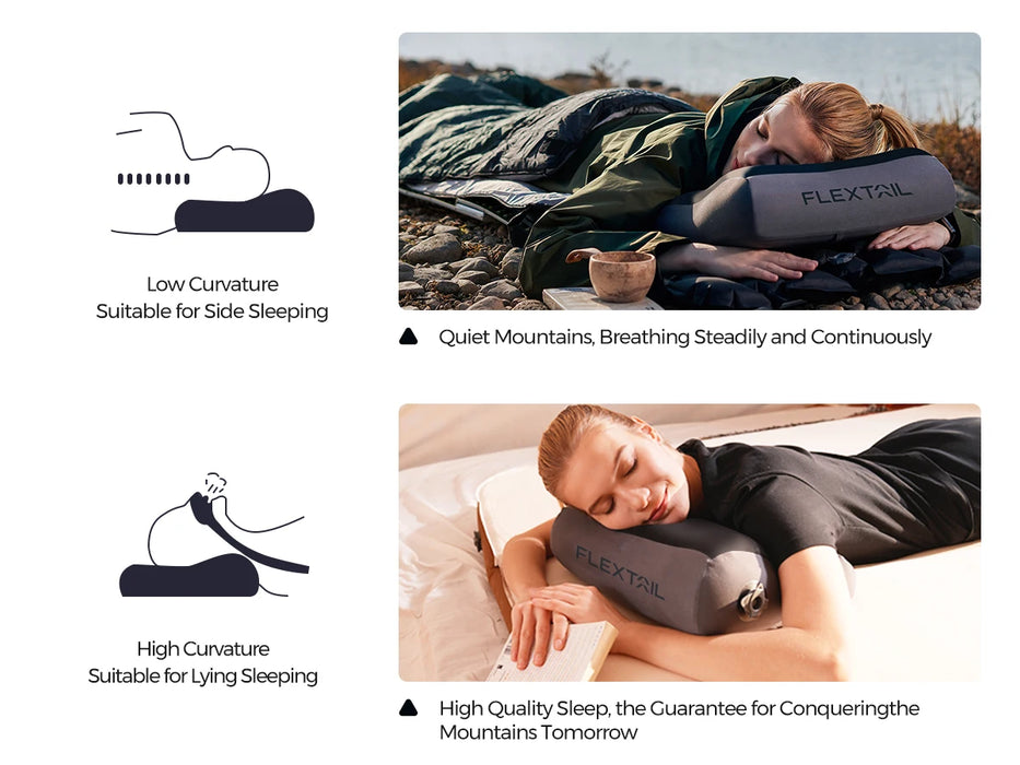 FLEXTAIL ZERO PILLOW SE – Lightweight Inflatable Camping & Travel Pillow