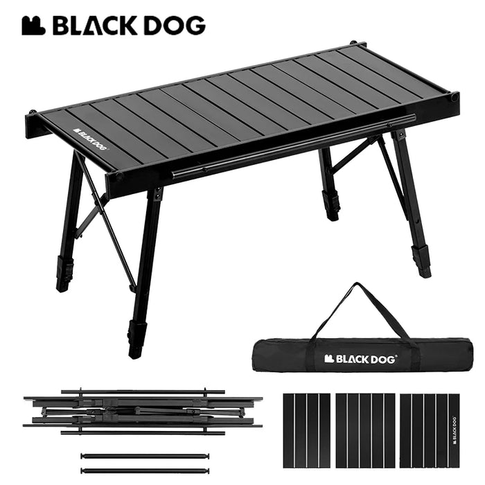 Naturehike BLACKDOG IGT Folding Camping Table – Adjustable Aluminum Alloy Portable Outdoor Table