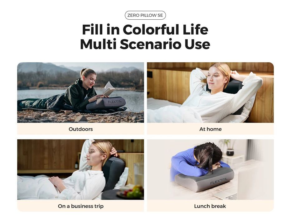 FLEXTAIL ZERO PILLOW SE – Lightweight Inflatable Camping & Travel Pillow