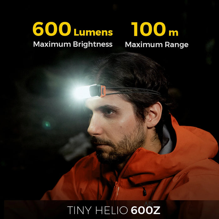 FLEXTAIL TINY HELIO 600Z – Ultra-Light Rechargeable LED Headlamp