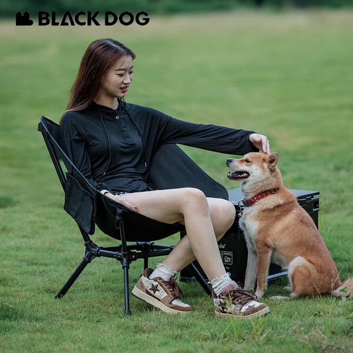 Naturehike BLACKDOG Moon Chair – Adjustable Height, Wide Seat & Ultra-Lightweight Camping Chair