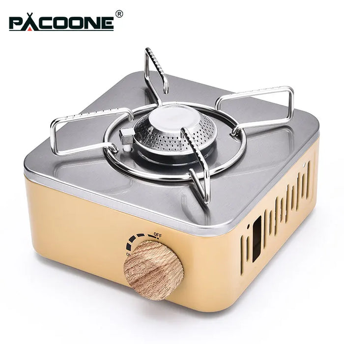 PACOONE Camping Gas Stove – 2800W High Firepower Portable Cassette Furnace | Outdoor Gas Burner for Camping & Picnics