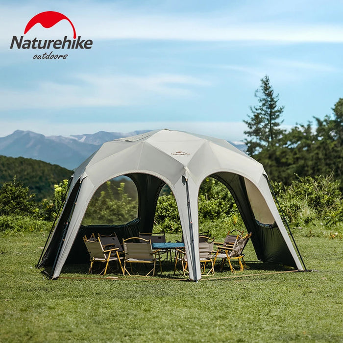 Naturehike Hexagonal Awning Tent – Quick-Opening Sunshade Canopy for Outdoor Camping & Travel