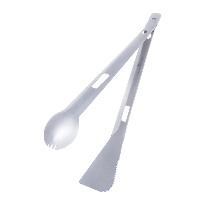 Boundless Voyage 4-in-1 Titanium Alloy Multi-Utensil – Spork, Shovel, Spatula & Tong