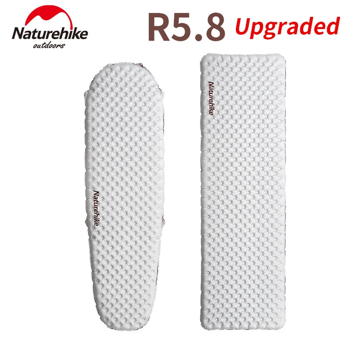 Naturehike R5.8 Inflatable Mattress – Ultralight Thermal Insulation Sleeping Pad for Outdoor Camping & Hiking