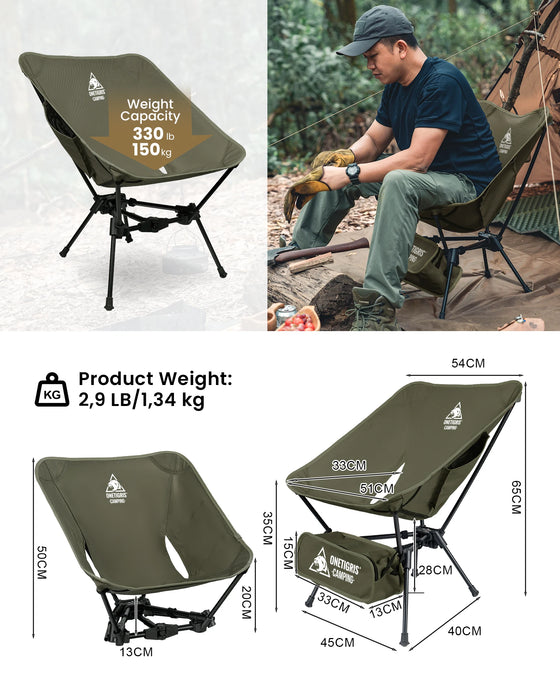 OneTigris Tigerblade Camping Chair – Foldable & Compact Outdoor Chair for Hiking & Backpacking