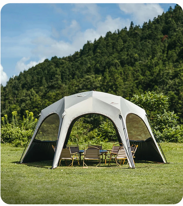 Naturehike Hexagonal Awning Tent – Quick-Opening Sunshade Canopy for Outdoor Camping & Travel