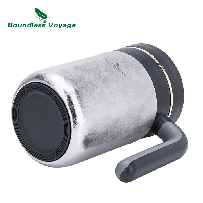 Boundless Voyage 0.7L Titanium Double-Walled Travel Mug – Insulated Coffee & Tea Cup