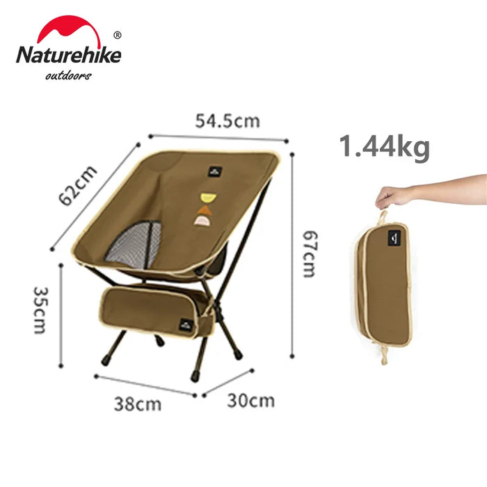 Naturehike Lightweight Folding Moon Chair – Portable Camping & Outdoor Chair for Hiking, Fishing & Beach Use