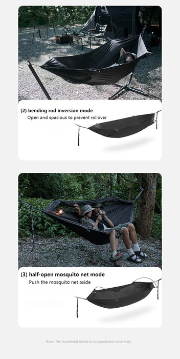 Naturehike Mosquito-Proof Hammock – Portable Camping Swing Bed with Mosquito Net (200kg Capacity)