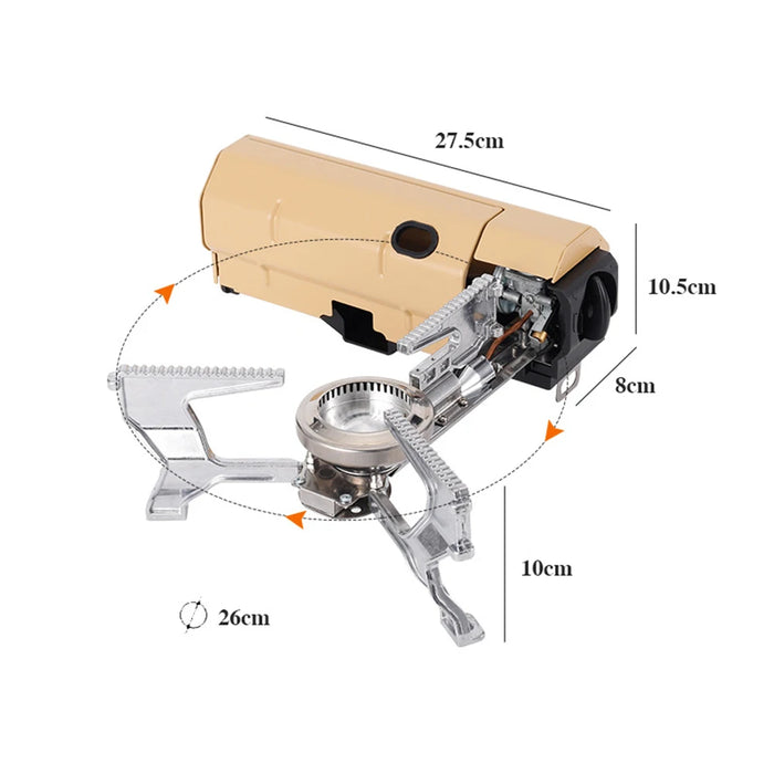 Camping Cassette Stove – 2670W Portable Folding Gas Burner