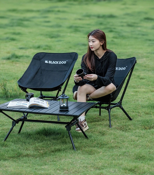 Naturehike BLACKDOG Moon Chair – Adjustable Height, Wide Seat & Ultra-Lightweight Camping Chair