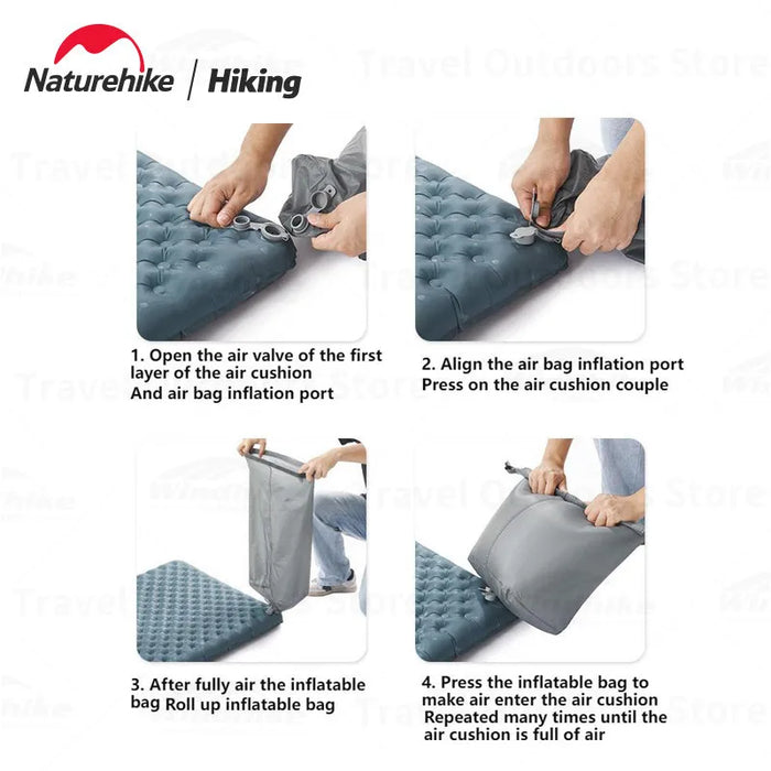 Naturehike R3.5 Inflatable Sleeping Pad – Ultralight Winter Camping Mattress