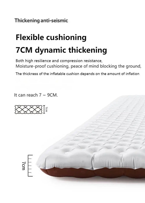 Naturehike R5.8 Inflatable Mattress – Ultralight Thermal Insulation Sleeping Pad for Outdoor Camping & Hiking