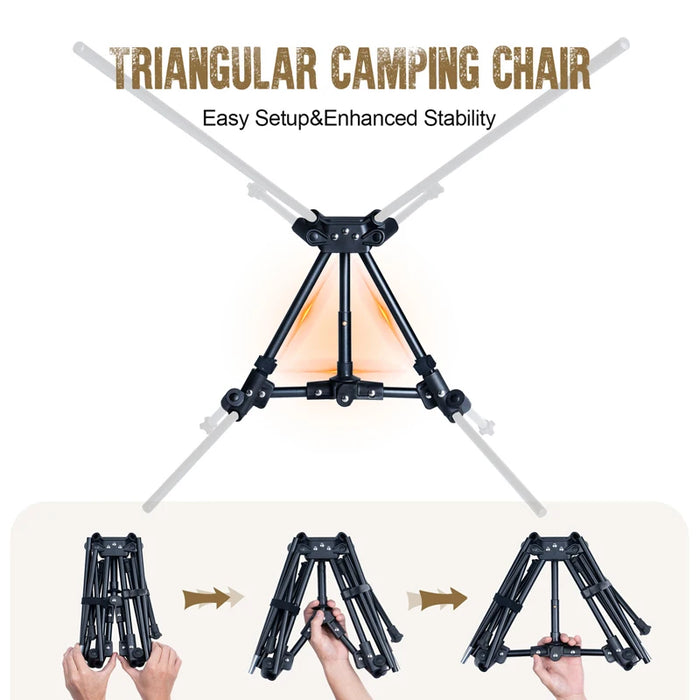 OneTigris Tigerblade Camping Chair – Foldable & Compact Outdoor Chair for Hiking & Backpacking