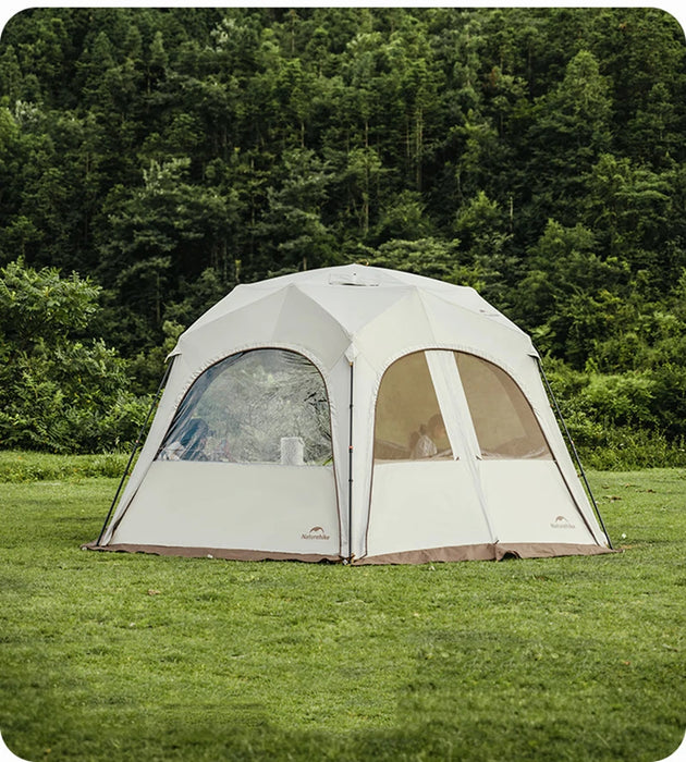 Naturehike Hexagonal Awning Tent – Quick-Opening Sunshade Canopy for Outdoor Camping & Travel