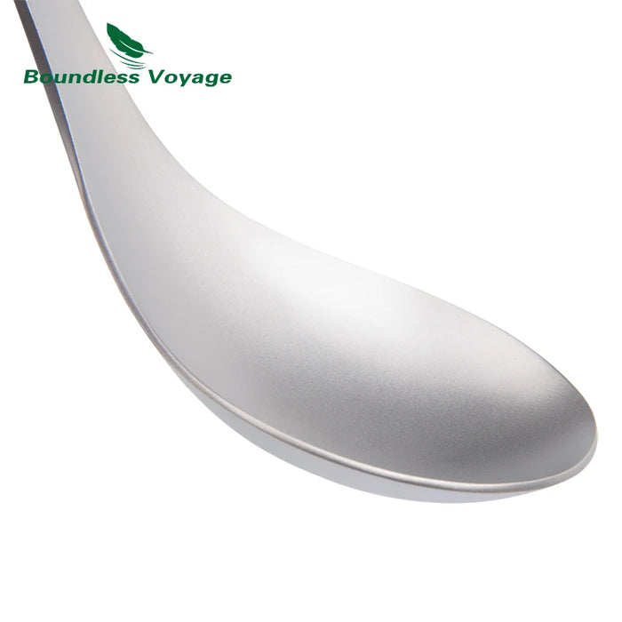 Boundless Voyage Titanium Deep-Bowled Ladle – Durable & Lightweight Cooking Spoon