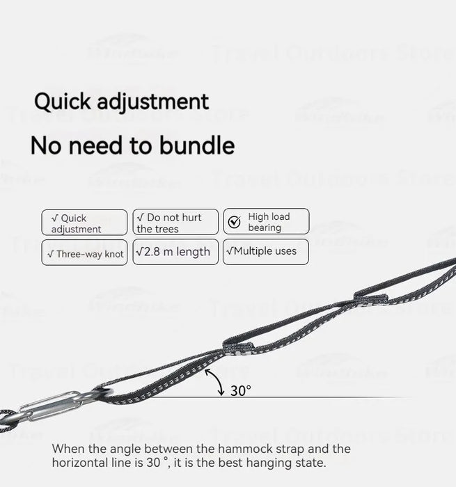 Naturehike Macrame Hammock – Portable Hanging Bed for 1-2 Persons