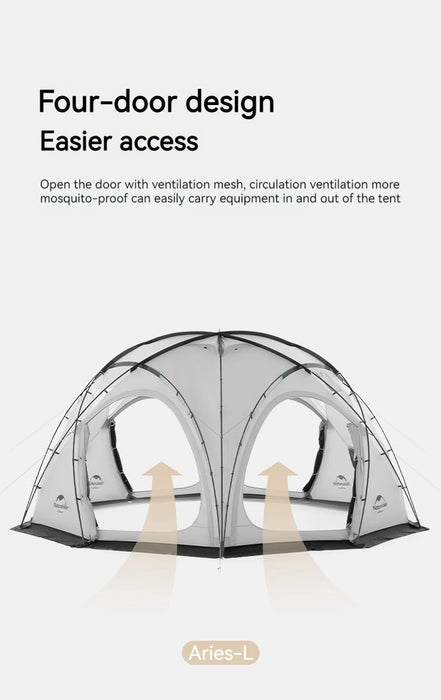 Naturehike Geodesic Dome Tent – 4-Season Waterproof Tent for 5-8 Persons