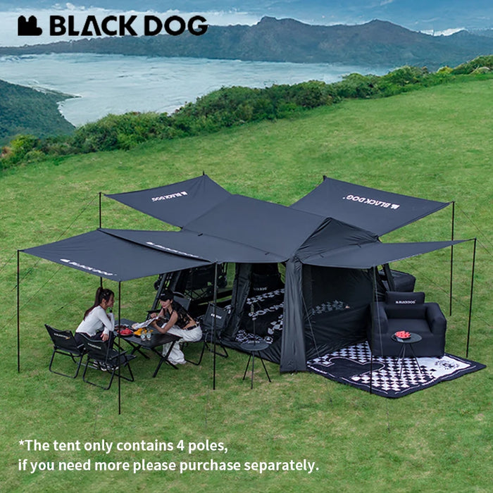 Naturehike BLACKDOG Automatic Tent – Quick-Opening Waterproof Cabin Tent for Family Camping