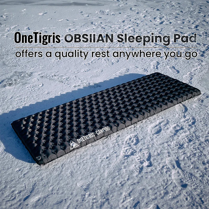 OneTigris OBSIDIAN Sleeping Pad – Ultralight Insulated Camping Mattress for Backpacking & Travel