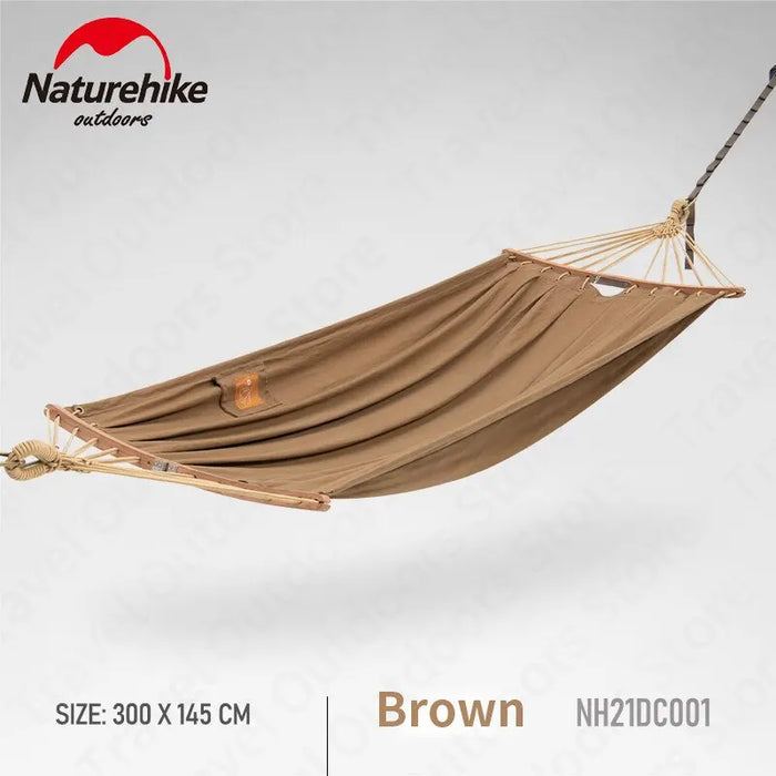 Naturehike Camping Hammock – Portable 2-Person Folding Canvas Swing Chair with 300kg Capacity